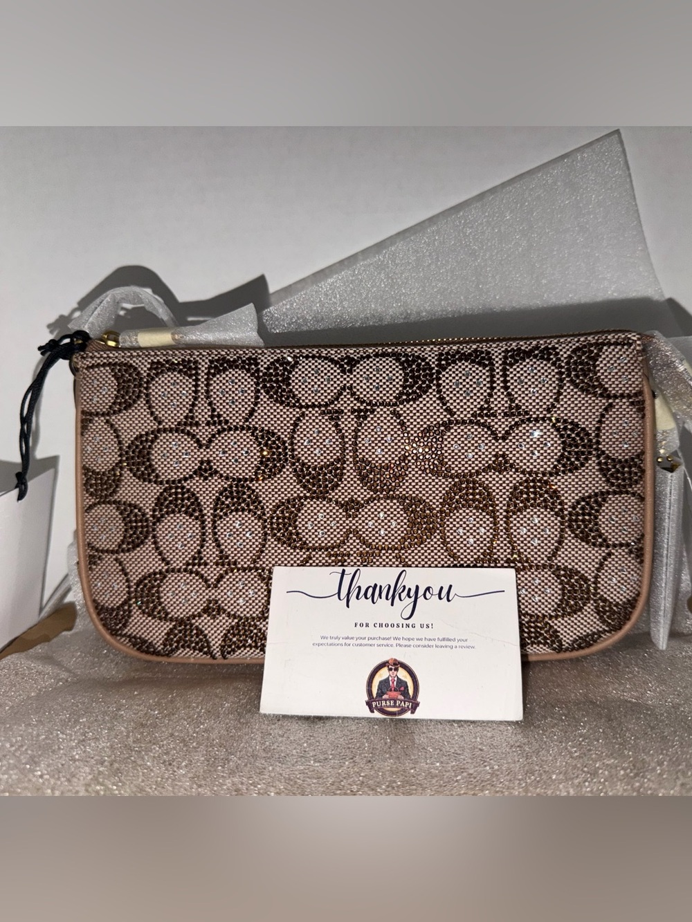 NWT Coach 2026 Plaza Bag In Crystal Signature Jacquard CFG63 SHIPS SAMEDAY